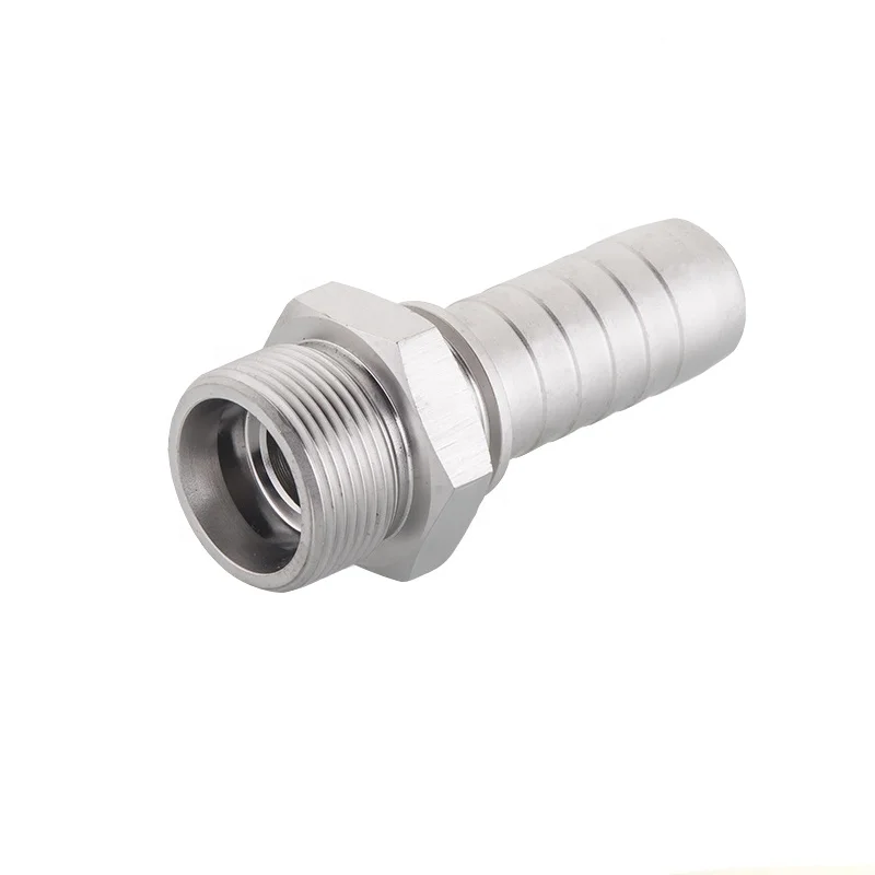 

Metric male 24 degree cone seat hose fitting reducing bushing male steel tube for hydraulic parts, Silver