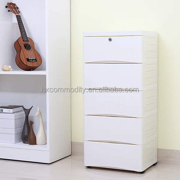 5 Tier Multipurpose Stackable Storage Cabinet Plastic Drawers