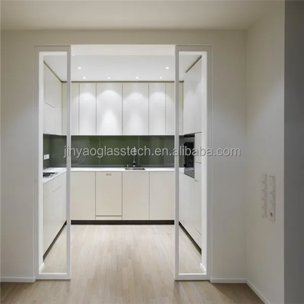 Factory supply decoratieve glas glas partitie voor keuken outdoor ...