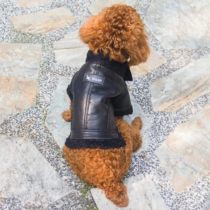 Wholesale Cute Leather Pet Dog Clothes,Leather Jacket Style Dog Clothes
