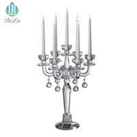 

Europe style home goods crystal candlestick candle holder for home decor/crystal candle holder wedding centerpieces