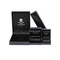 

Wholesale luxury packing black small pu leather pendant gift jewelry necklace gift box