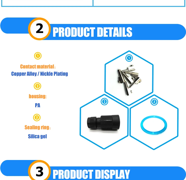 waterproof connector,waterproof wire connector,waterproof cable connector,waterproof electrical connector,waterproof circular connector,2 pin connector, circular connector,3 pin connector.