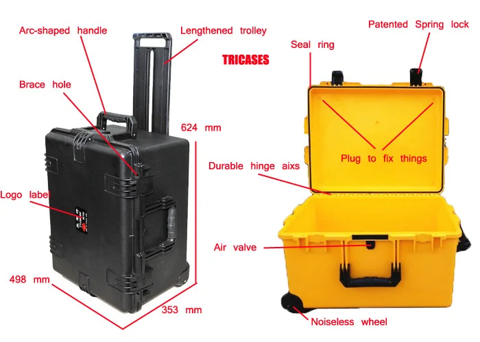 plastic carry on luggage