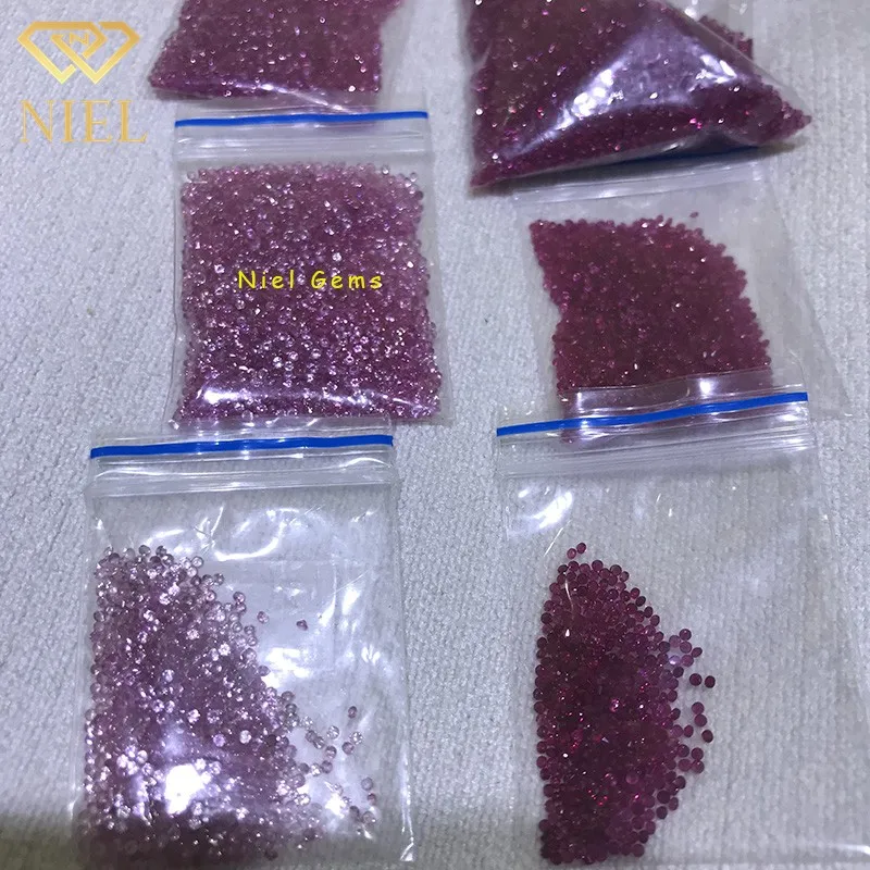 0.8mm-2mm Round Cut Natural Ruby Stone Price Per Carat Natural Gems