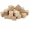DIY painting Wood Cubes Personalized Square Solid Wood Blocks Wedding Decoration
