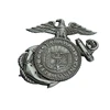 Wholesale Nice Souvenir Gift Custom 3D Eagle Name Badge Pin Zinc Alloy Sliver Custom Pin Badge