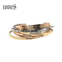 

Lead Free Gold Rose Gold Plated Stainless Steel C Shape Bracelet Customized Logo Bangles Jewelry for Women