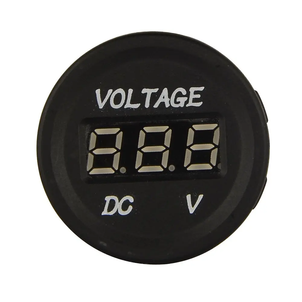 DC 12V-24V LED Panel Voltage Meter Digital Display Voltmeter Auto Car Motorcycle