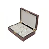 Free Design Portable Painted Wooden Lockable Italy 8 Pieces Golden Pocket Watch Display Case