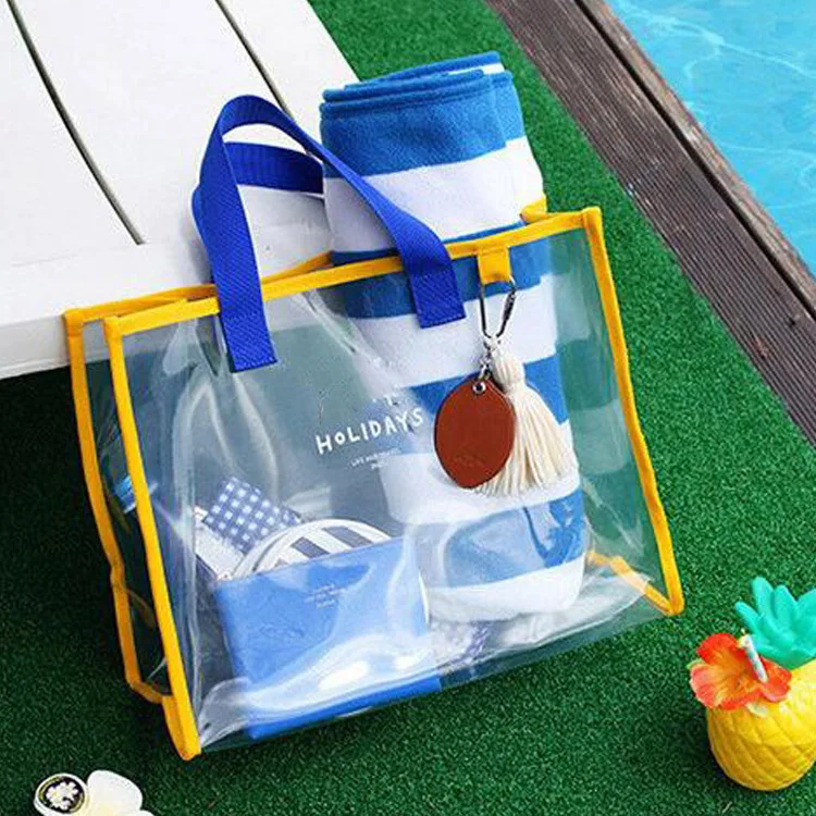 Pvc Beach Bag Clear Pvc Tote Bag For Summer - Buy Pvc Tote Bag,Clear ...