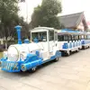 fiberglass garden lead acid battery kiddie amusement electric trackless tourist road big Train for sale