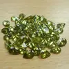 Charming cz zircon pear shape/ transparent olive synthetic gemstone