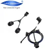 J1939 9 pin male female Deutsch connector cable with switch automotive fuse cable