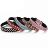 Cool Genuine Leather Dog Collar With Bullet Nail