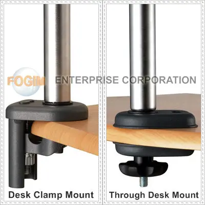 grommet monitor mount arm