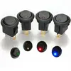 12V 3 pin Car Autos Boat Round Rocker Dot LED Light Toggle Switch