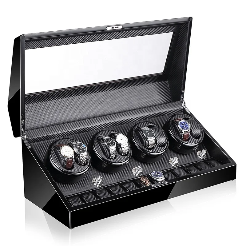 

Time partner custom luxury watch slide box and watch winder with LED, Customized