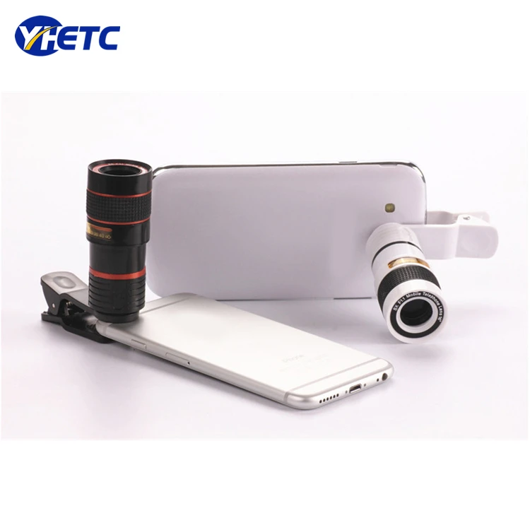 Universal 12X Zoom Mobile Phone Telescope Lens Telephoto External Smartphone Camera Lens for Smartphone