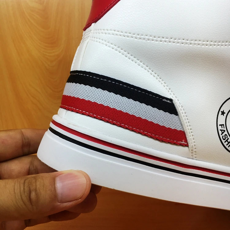 
2017 New men tide shoes skate white high neck men shoes 