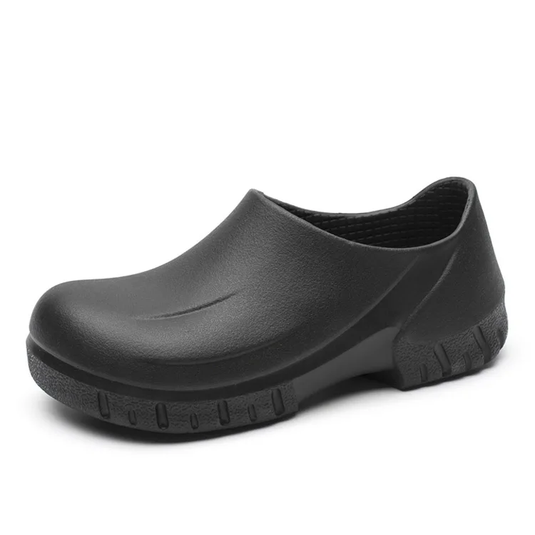 

Drop shipping lab working anti-skid nonslip chef uniform safety sandal clog, Black