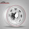 China factory top quality 16x8 15x8 inch Sliver Black White 8 spoke steel wheels low price