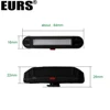 EURS USB bike headlight outdoor night riding highlight mountain bike USB charging riding taillights warning lights 200LM