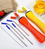 Bulk outdoor cutlery set in case stainless steel spoon knife forks travel flatware