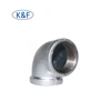 China high quality galvanized malleable iron pipe fitting 1090 90 degree plain equal elbow