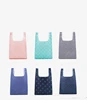 Striped Dot Recycled Folding Polyester Portable Shopping Bag Vegetable Market Bags Tote Bag Hand Bag 2019