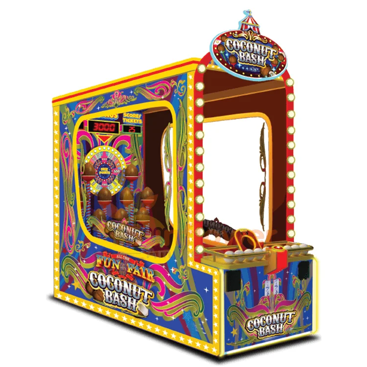 Newest Knock Down Coin Operated Ticket Redemption Arcade Games Coconut Bash Buy 19 Gun Shooting Games Coin Operated Shooting Shooter Game Machine Kids Game Machine Product On Alibaba Com