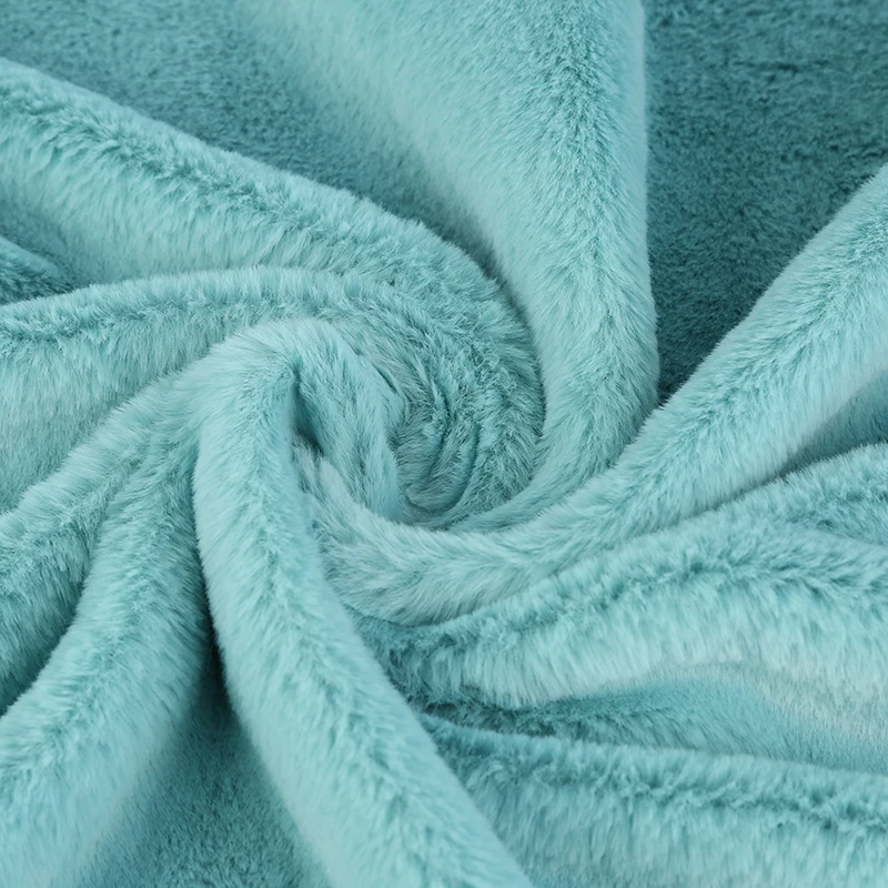 
Soft stretch solid faux rabbit fake fur fabric for Lining or Coat 