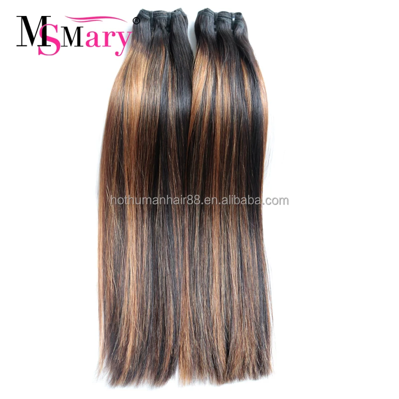 

100% Unprocessed Dropshipping Piano Color Human Weave Wholesale Virgin Hair Vendors Raw Indian Hair, Piano ombre color