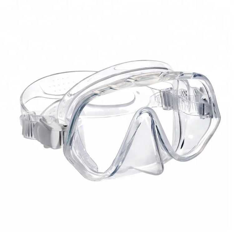 

Single Lens Transparent Silicone Frameless Spearfishing Diving Mask