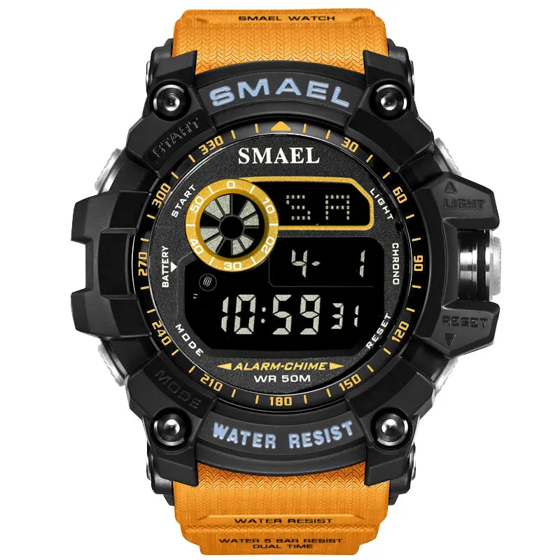 

SMAEL Watches Sports Men Digital LED Military Chronograph Alarm Watch Man Fashion Casual Electronics Wristwatches Relojes 8010