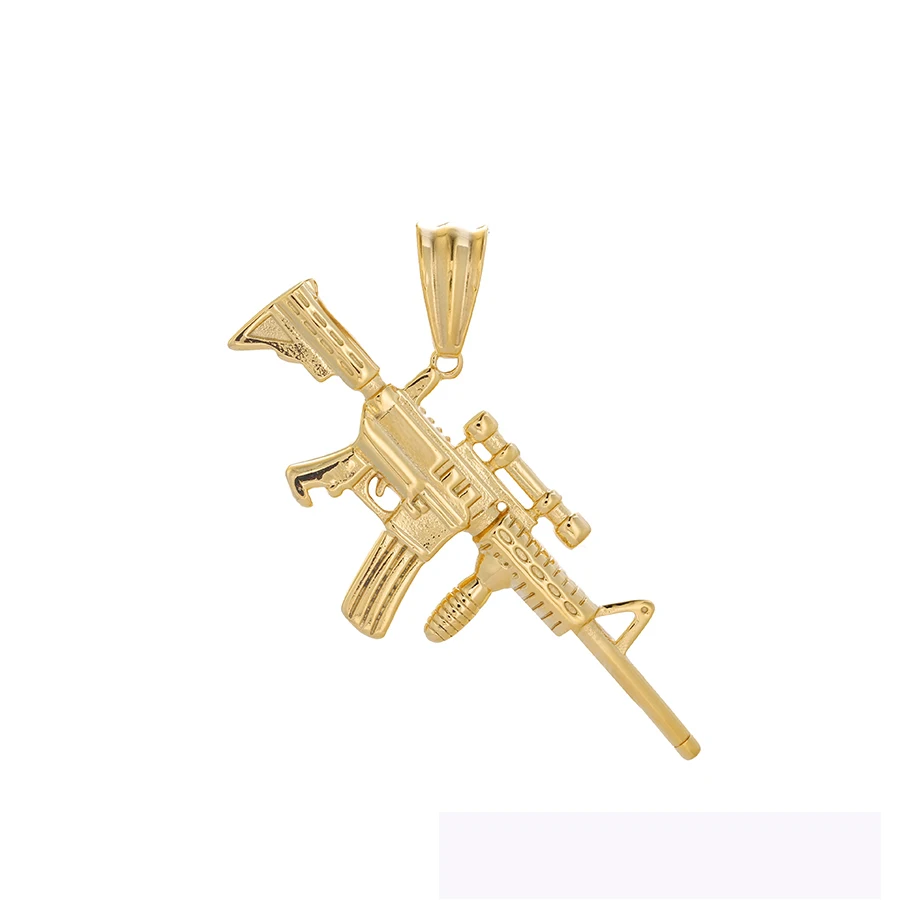 

pendant-115 Latest design xuping fashion pendant 24K gold color gun Religion pendant