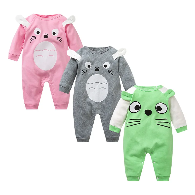 

Cheap Baby Romper High Quality Spring/Autumn Baby Clothes, Green/pink/gray