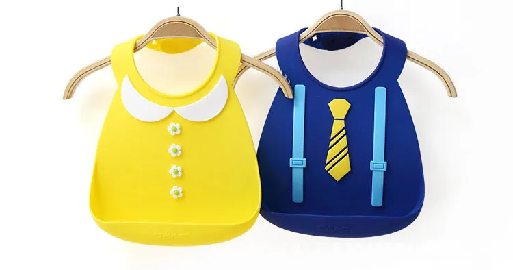 
2019 Hot Sale Silicone Baby Bib Non-toxic Eco-Friendly Soft Washable Bib Food Grade Feeding Bib Easily Wipes Clean 