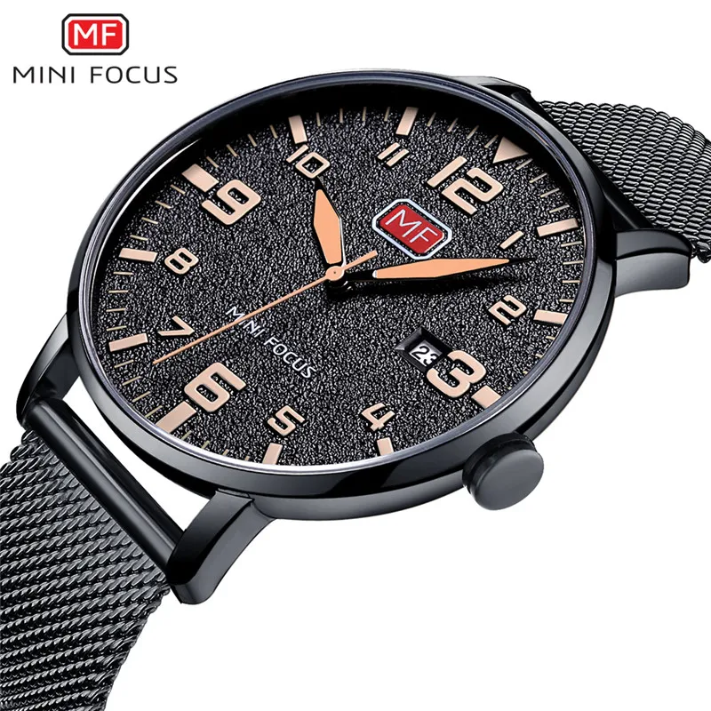 

Mini Focus Alibaba China reliable manufacturer most popular fashion men japan movt mens quartz wrist watch with mesh band