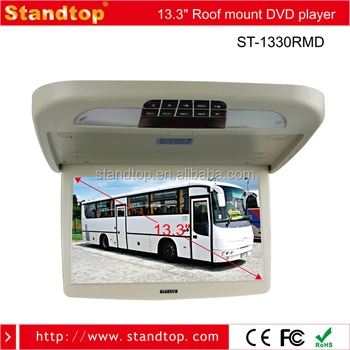 13 3inch Roof Mounted Car Dvd Player With Usb Sd Ir Dvd Buy