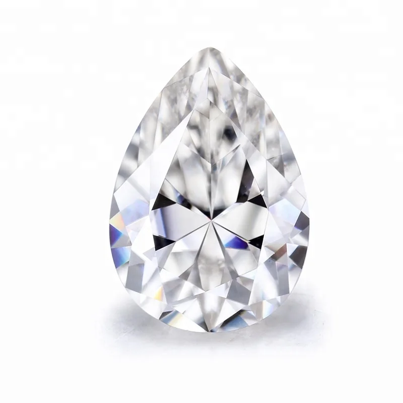 

9*7mm pear shape super white moissanite for moissanite engagement rings