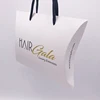 Personalized hair extension packaging boxes with gold foil logo/human hair box braid wig/hair packaging supplies