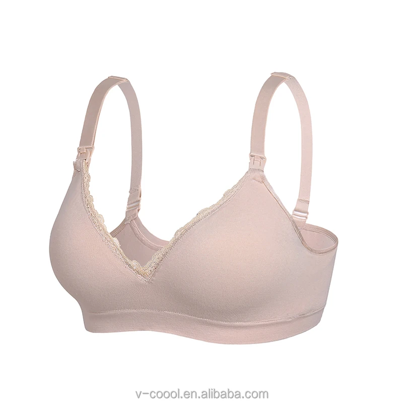 

comfortable hands free pumping wireless seamless nursing bra for breast feeding, Skin and custom