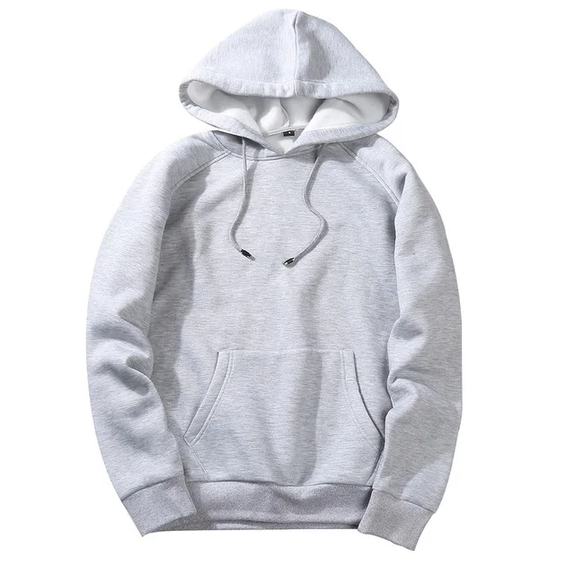 Unisex custom cotton private label blank logo heavy french terry plain warm pull over hoodies men