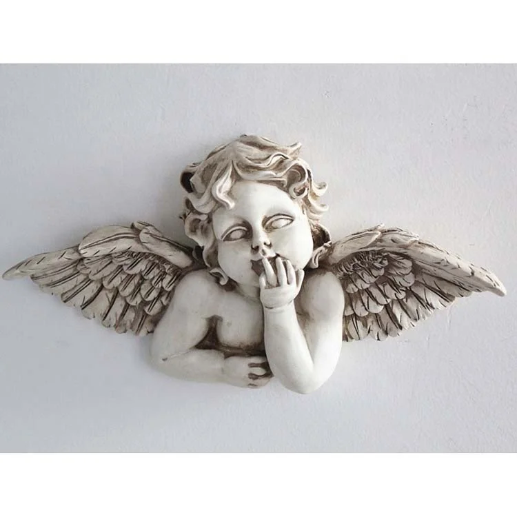 Wall Mounted Home Decoration Unpainted Angel Polyresin Figurine Buy