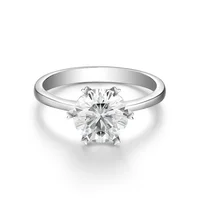 

2 carat moissanite diamond engagement ring jewelry 18 carat white gold promise rings