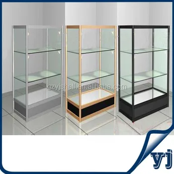 Titanium Alloy And Glass Boutique Display Cabinet Aluminum Glasses