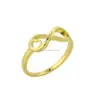 Personalized Name Jewelry, Stainless Steel Gold Infinity With Heart Ring