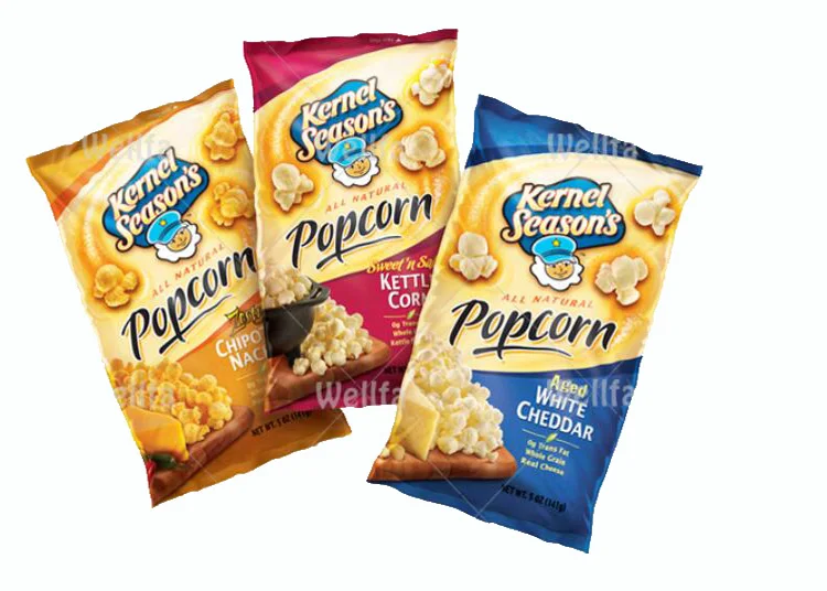 microwave popcorn bags accept custom printing  greaseproof paper bag for packing popcorn