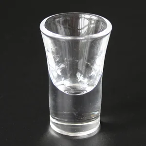 Image of customized thick bottom mini shot glass for vodka drink